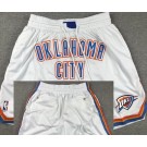 Men's Oklahoma City Thunder White Just Don Shorts