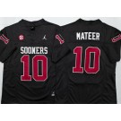 Men's Oklahoma Sooners #10 John Mateer Limited Black College Football Jersey