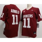 Men's Oklahoma Sooners #11 Jackson Arnold Red FUSE College Football Jersey