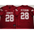 Men's Oklahoma Sooners #28 Adrian Peterson Red College Football Jersey