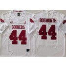 Men's Oklahoma Sooners #44 Brian Bosworth White College Football Jersey