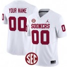 Men's Oklahoma Sooners Custom Limited White FUSE College Football Jersey