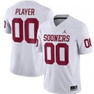 Men's Oklahoma Sooners Customized Limited White College Football Jersey