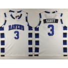Men's One Tree Hill Ravens #3 Lucas Scott White Basketball Jersey