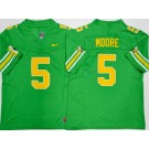 Men's Oregon Ducks #5 Dante Moore Green College Football Jersey