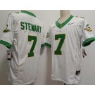 Men's Oregon Ducks #7 Evan Stewart White FUSE College Football Jersey