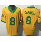 Men's Oregon Ducks #8 Dillon Gabriel Gold FUSE College Football Jersey