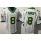 Men's Oregon Ducks #8 Dillon Gabriel White FUSE College Football Jersey