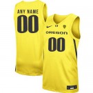 Men's Oregon Ducks Customized Yellow 2019 College Basketball Jersey