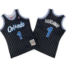 Men's Orlando Magic #1 Penny Hardaway Black 1994 Throwback Swingman Jersey