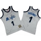 Men's Orlando Magic #1 Penny Hardaway White 1993 Hollywood Classic Swingman Jersey