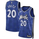 Men's Orlando Magic #20 Markelle Fultz Blue 2023 Classic Icon Heat Press Jersey