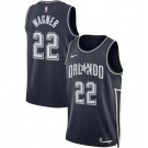 Men's Orlando Magic #22 Franz Wagner Navy 2023 City Icon Heat Press Jersey