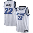 Men's Orlando Magic #22 Franz Wagner White Heat Press Jersey