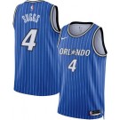 Men's Orlando Magic #4 Jalen Suggs Blue Heat Press Jersey