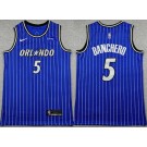 Men's Orlando Magic #5 Paolo Banchero Blue Sponsor Swingman Jersey