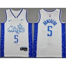 Men's Orlando Magic #5 Paolo Banchero White 2025 City Sponsor Swingman Jersey