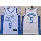 Men's Orlando Magic #5 Paolo Banchero White 2025 City Swingman Jersey