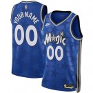 Men's Orlando Magic Custom Blue 2023 Classic Icon Heat Press Jersey
