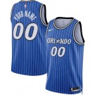 Men's Orlando Magic Custom Blue Heat Press Jersey