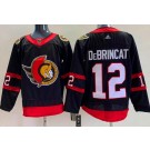 Men's Ottawa Senators #12 Alex DeBrincat Black Authentic Jersey