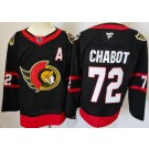 Men's Ottawa Senators #72 Thomas Chabot Black Authentic Jersey