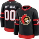 Men's Ottawa Senators Customized Black Fanatics Authentic Jersey