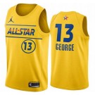 Men's Paul George Yellow 2021 All Star Hot Press Jersey