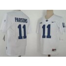 Men's Penn State Nittany Lions #11 Micah Parsons White Player Name College Football Jersey