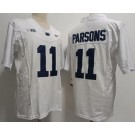 Men's Penn State Nittany Lions #11 Micah Parsons White Player Name FUSE College Football Jersey