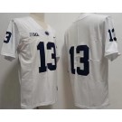 Men's Penn State Nittany Lions #13 Kaytron Allen White College Football Jersey