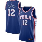 Men's Philadelphia 76ers #12 Tobias Harris Blue Icon Hot Press Jersey