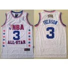 Men's Philadelphia 76ers #3 Allen Iverson White 2003 All Star Swingman Jersey