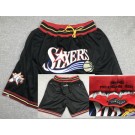 Men's Philadelphia 76ers Black 1999 Just Don Swingman Shorts