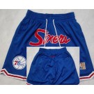 Men's Philadelphia 76ers Blue Classics Just Don Shorts