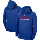 Men's Philadelphia 76ers Blue Spotlight On Court Practice Performance Pullover Hoodie
