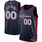 Men's Philadelphia 76ers Custom Navy 2023 City Icon Heat Press Jersey