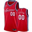 Men's Philadelphia 76ers Custom Red Icon Hot Press Jersey