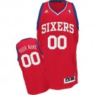 Men's Philadelphia 76ers Customized Red Swingman Adidas Jersey