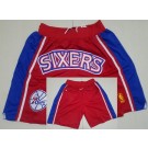 Men's Philadelphia 76ers Red Classics Just Don Shorts