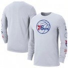 Men's Philadelphia 76ers White 2022 City Edition Essential Expressive Long Sleeve T-Shirt