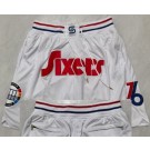 Men's Philadelphia 76ers White 2024 City Just Don Shorts