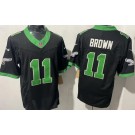 Men's Philadelphia Eagles #11 AJ Brown Limited Black Alternate FUSE Vapor Jersey