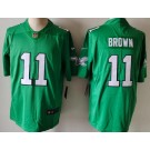 Men's Philadelphia Eagles #11 AJ Brown Limited Kelly Green Vapor Jersey