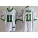 Men's Philadelphia Eagles #11 AJ Brown Limited White Alternate Vapor Jersey
