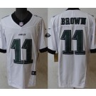 Men's Philadelphia Eagles #11 AJ Brown Limited White FUSE Vapor Jersey