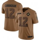 Men's Philadelphia Eagles #12 Randall Cunningham Limited Brown 2023 Salute To Service Jersey