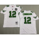 Men's Philadelphia Eagles #12 Randall Cunningham White 1990 Throwback Jersey