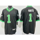 Men's Philadelphia Eagles #1 Jalen Hurts Limited Black Alternate Vapor Jersey