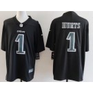 Men's Philadelphia Eagles #1 Jalen Hurts Limited Black Fashion Vapor Jersey